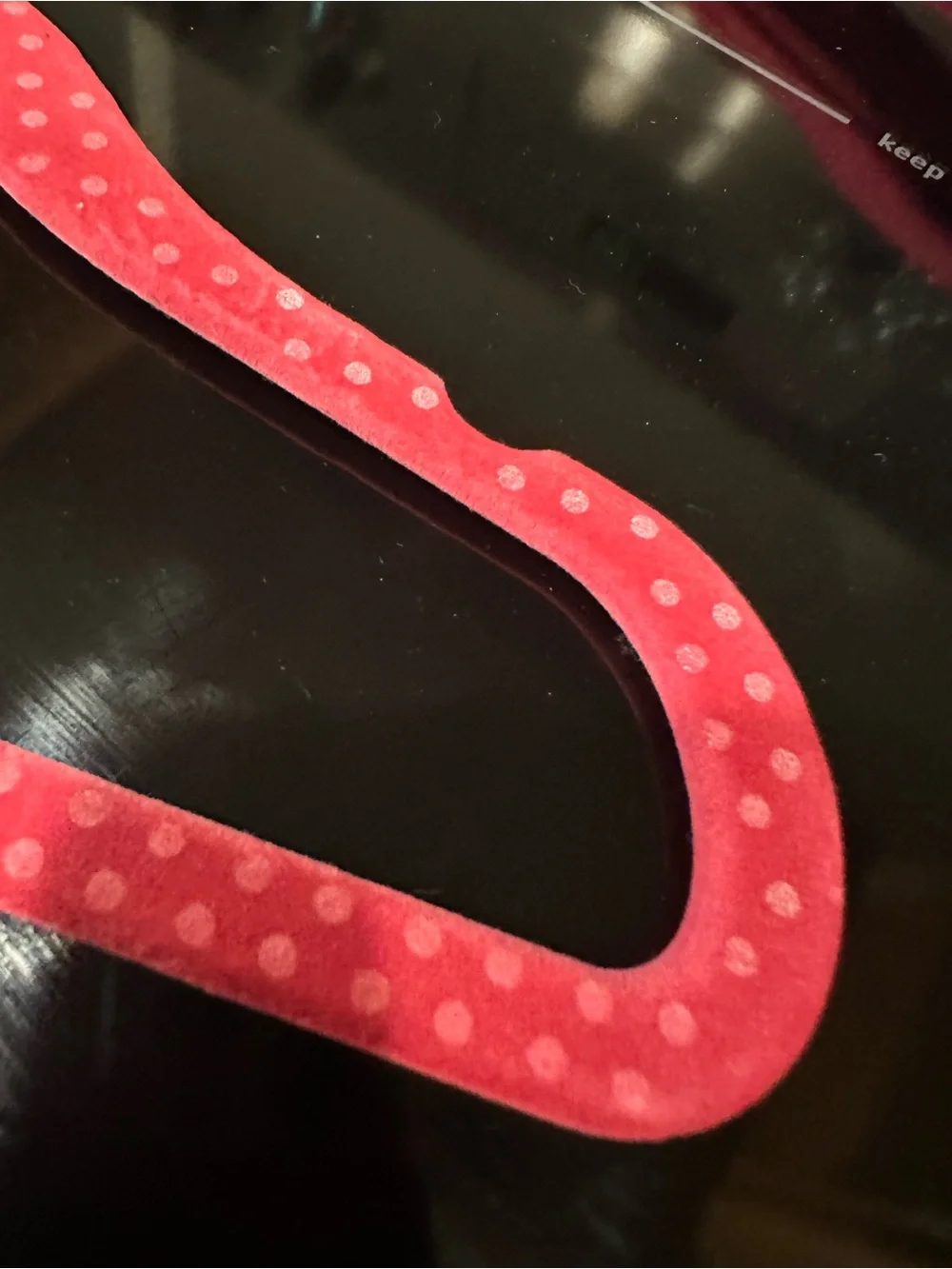 Kids Velvet Hangers in Pink Polka Dot - Pack of 10